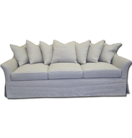 Multi Pillow Linen Sofa