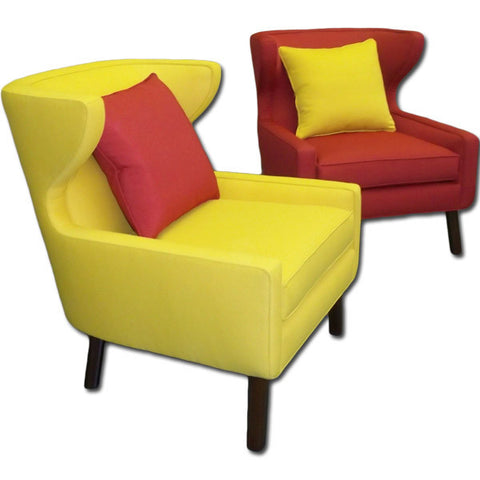 Yellow and Red Chairs