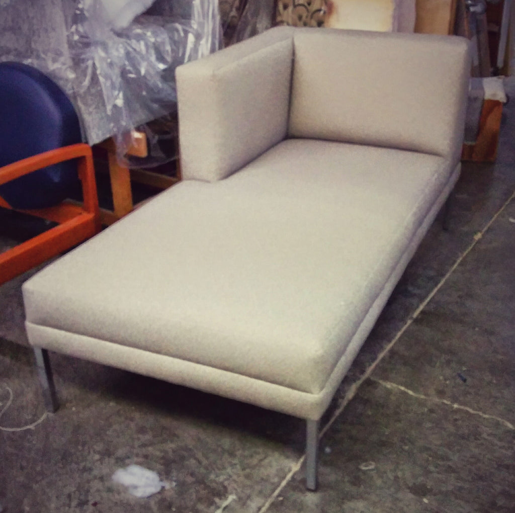 Light Gray Commercial Sectional Chaise Lounge Unit